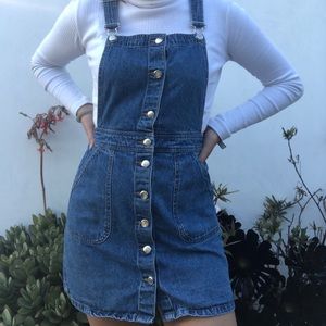 H&M jean overall dress